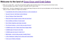 Tablet Screenshot of couscouscrabcakes.com